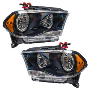 Dodge Durango Headlight Assemblies - ORACLE Lighting - SMD Halogen - ColorSHIFT - Black - `11-`13 Dodge Durango Headlight Assemblies - ORACLE Lighting - SMD Halogen - ColorSHIFT - Black - `11-`13